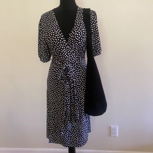 Never Worn New Suzanne Somers Polkadot Wrap Dress